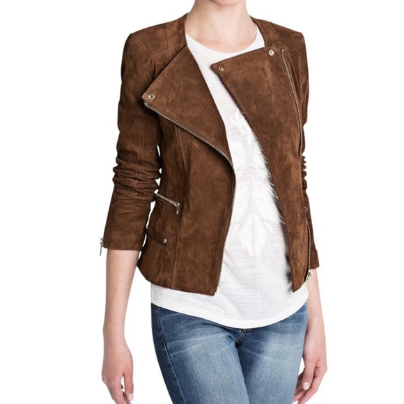 Mango Jackets & Blazers - Mango 100% PIGSKIN leather jacket - brown